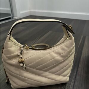 Elegant Cream Quilted Handbag